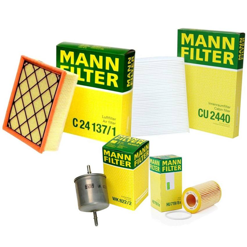 Volvo Air / Cabin Air / Fuel / Engine Oil Filter Kit 30780376 - MANN-FILTER 3739319KIT